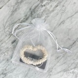 DREAMSILK Champagne Skinny Silk Scrunchie