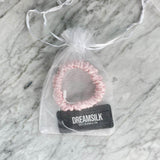 DREAMSILK Pink Skinny Silk Scrunchie