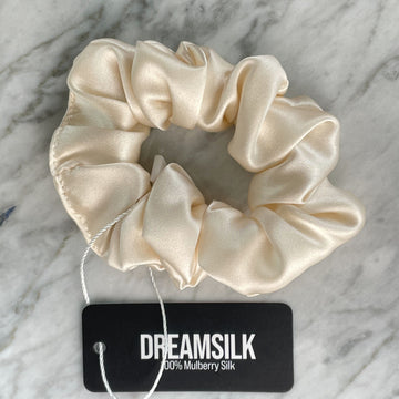 DREAMSILK Champagne Regular Silk Scrunchie