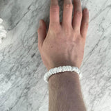 DREAMSILK White Skinny Silk Scrunchie