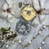 DREAMSILK Silver Regular Silk Scrunchie