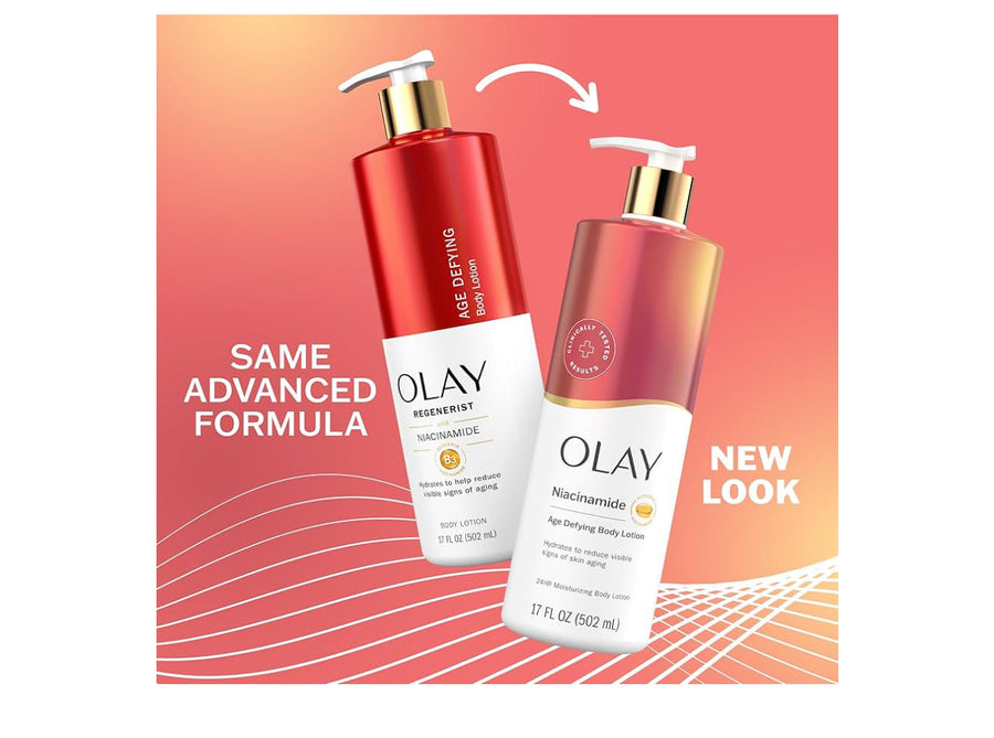 Olay Age Defying & Hydrating Body Lotion with Niacinamide (502ml)