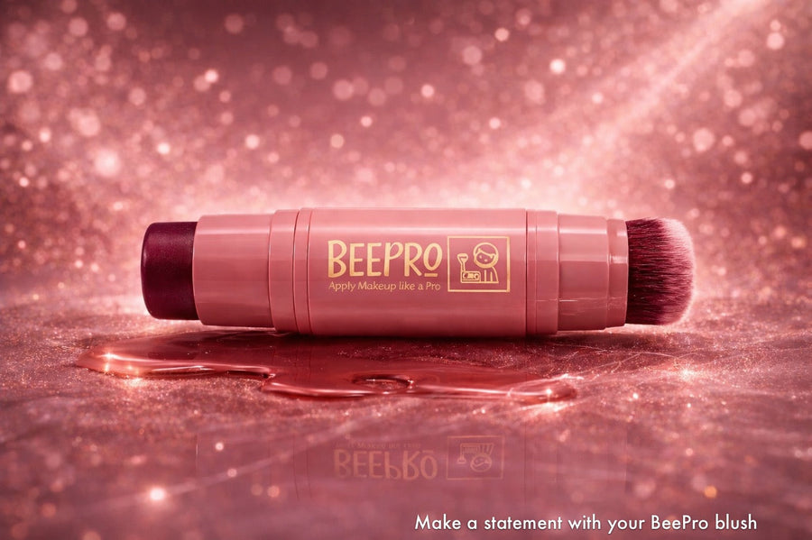 BeePro Creamy Blush Stick with Built-In Brush 7g