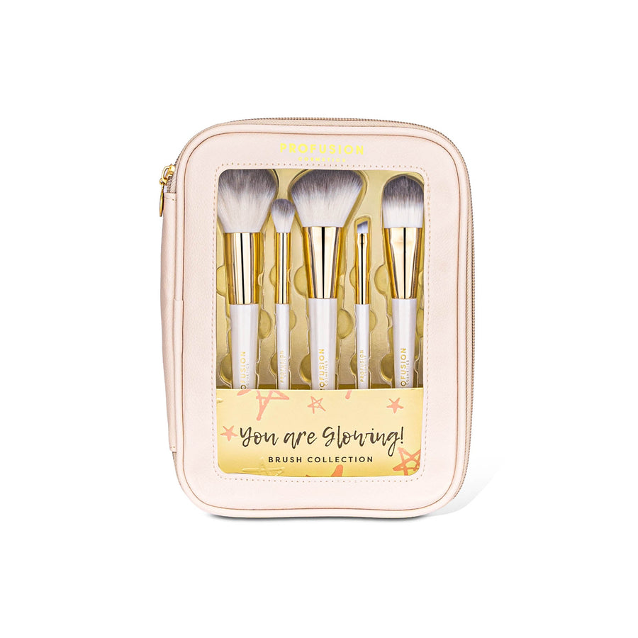 Profusion You Are Glowing 5-Piece Makeup Brush Set