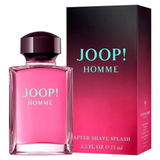 Joop! Homme after shave splash bottle and packaging on a white background