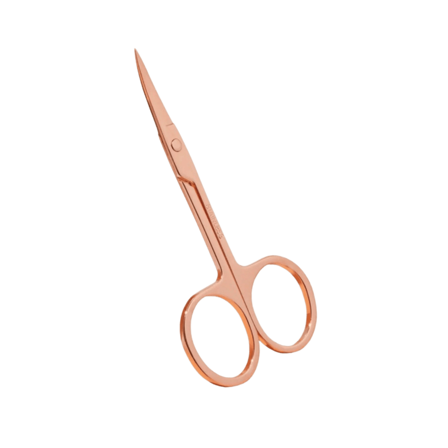 The London Brow Precision Brow Scissors Rose Gold