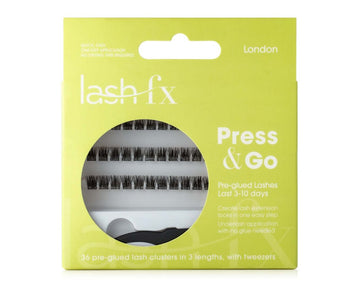 Lash FX Press & Go London pre-glued cluster lashes