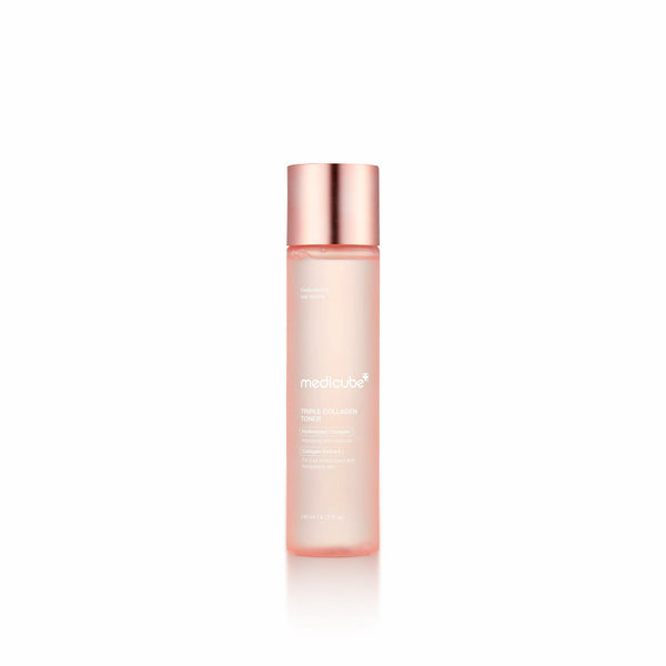 Medicube Triple Collagen Toner 140ml pink toner bottle
