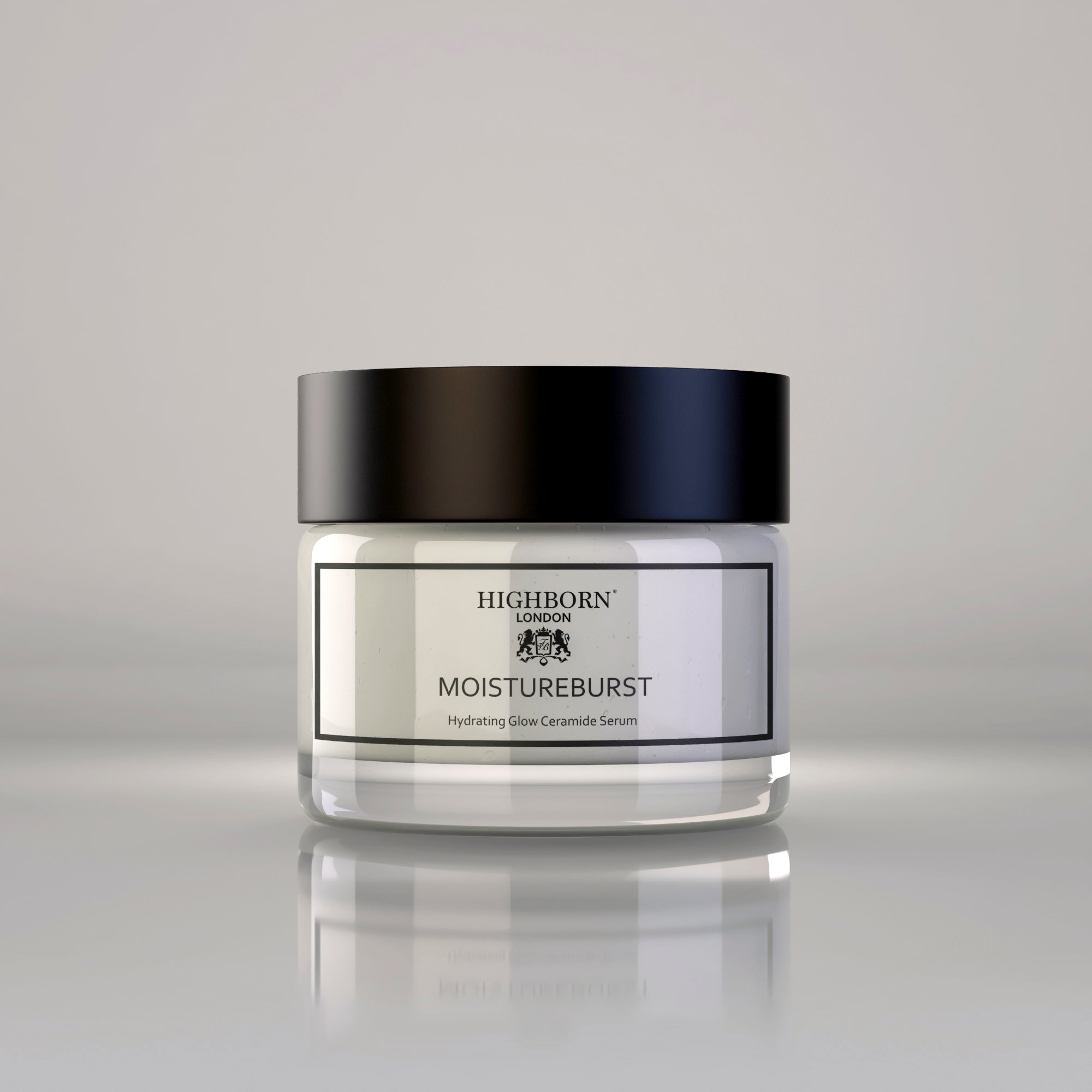 Highborn MOISTUREBURST ceramide serum jar on