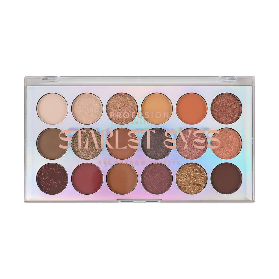 Profusion Starlet Eyes 18 shade palette and brushes