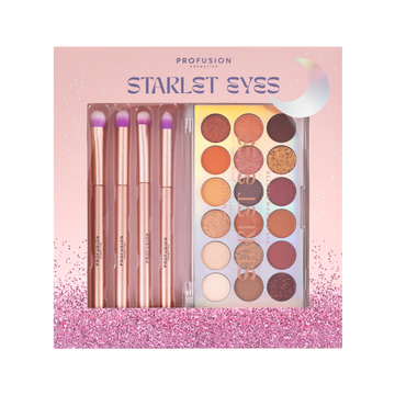 Profusion Cosmetics Starlet Eyes Palette and Brush Set