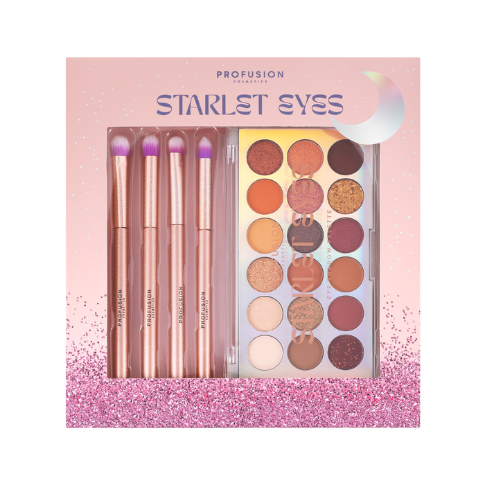 Profusion Cosmetics Starlet Eyes Palette and Brush Set