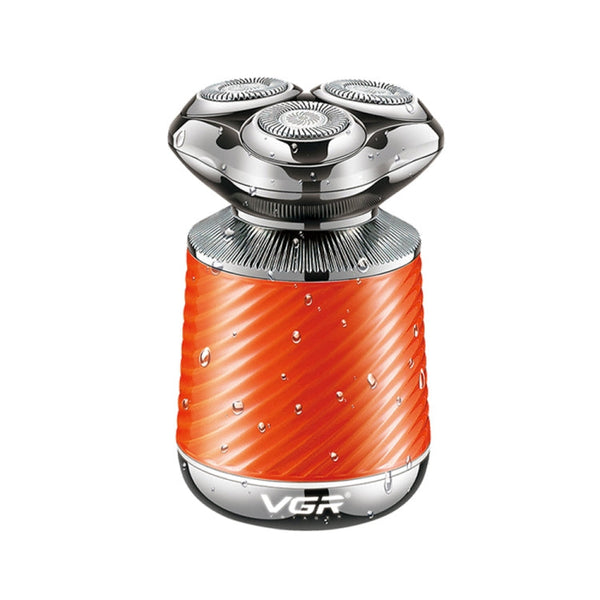 VGR V-391 three-head electric shaver orange waterproof design