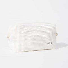 PERL Waffle Cosmetic Bag Cream