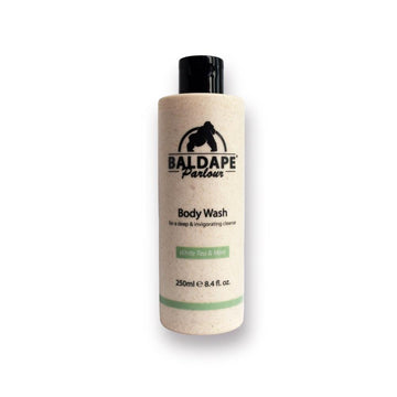 Baldape Body Wash White Tea & Mint bottle on white background