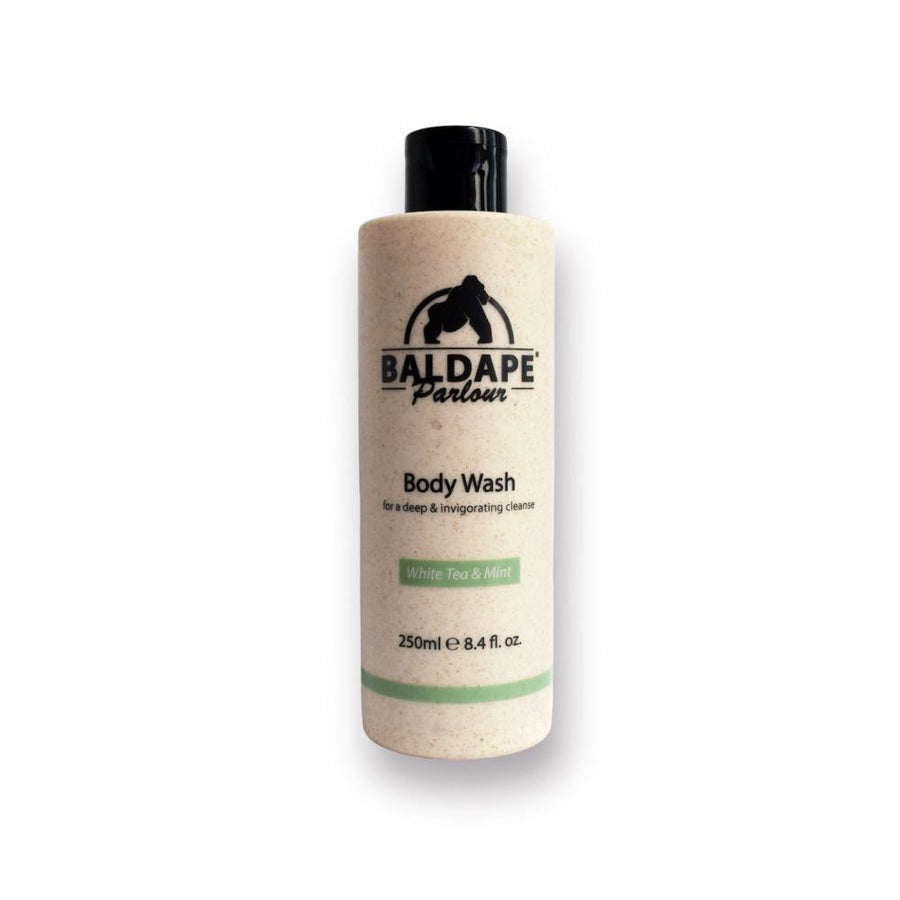 Baldape Body Wash White Tea & Mint bottle on white background