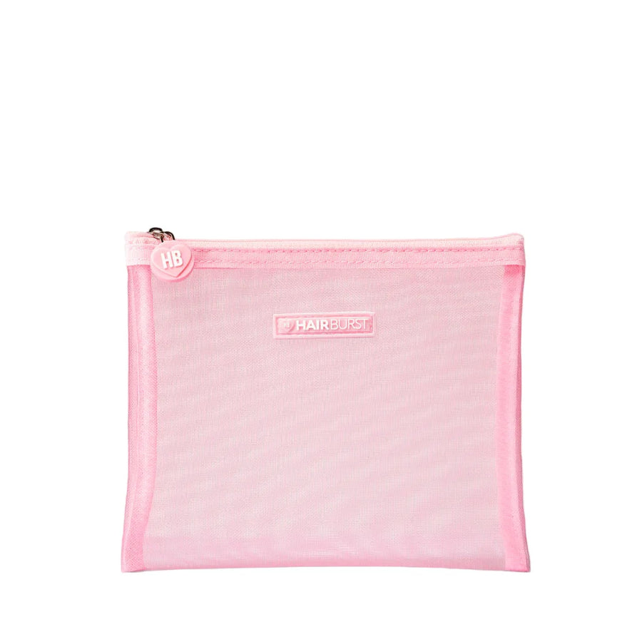 Pink Mesh Wash Bag