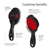 ONE Pro Adjustable Bristle Hairbrush Metallic
