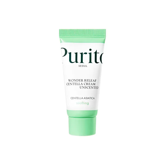 Purito Wonder Releaf Centella Cream tube on a white background