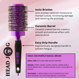 Head Jog Ionic Purple brush features