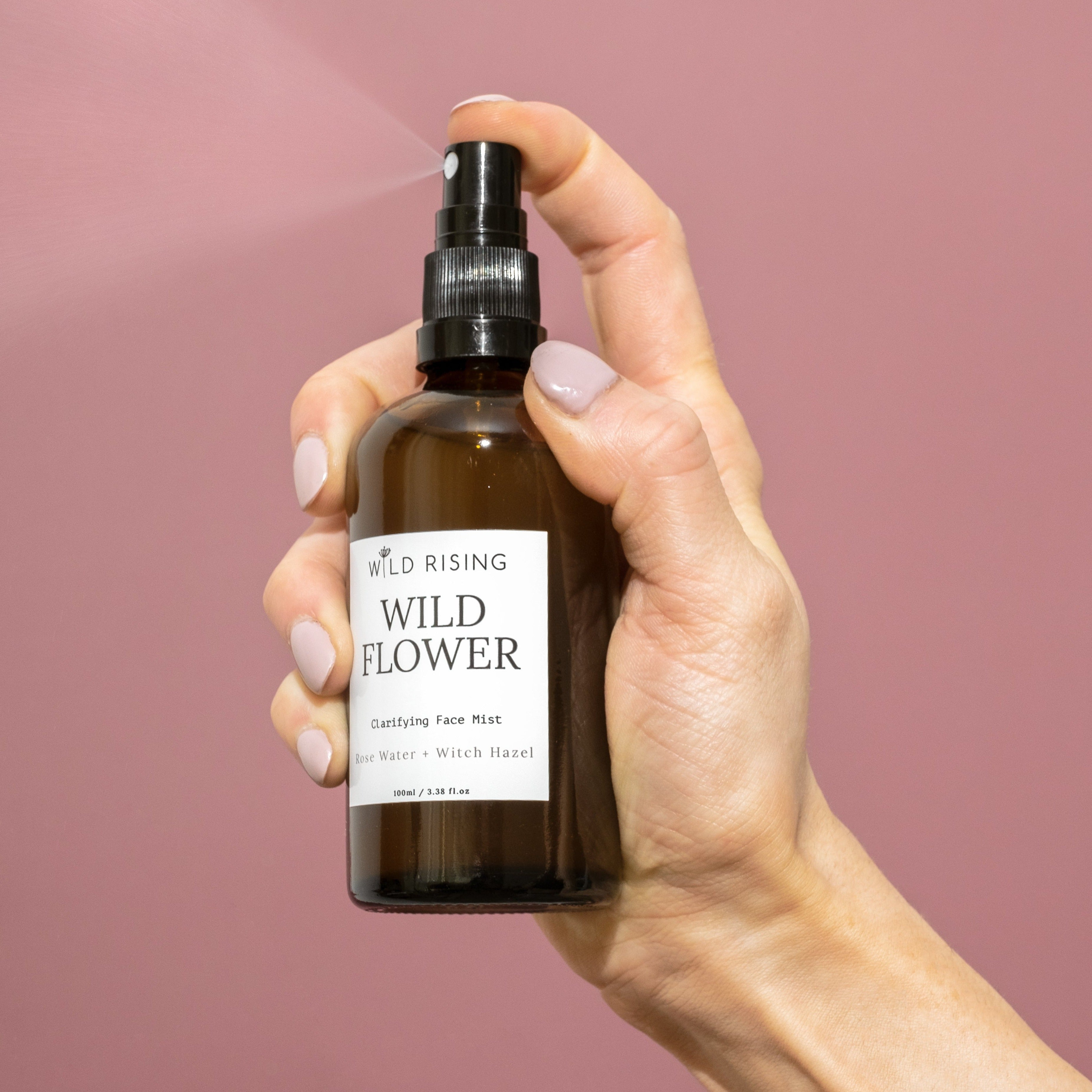 Wild Rising Wild Flower Organic Rose Water Facial Toner