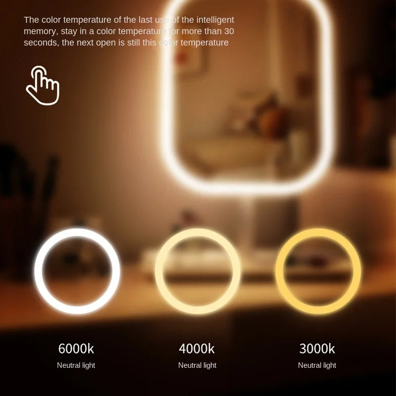 DArtano LED Makeup Mirror with 3 Light Modes