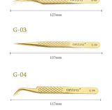 DIYDAY Anti-Slip Eyelash Extension Tweezers