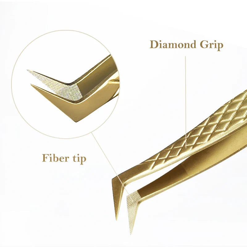 DIYDAY Anti-Slip Eyelash Extension Tweezers