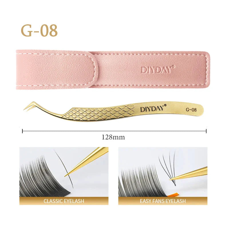 DIYDAY Anti-Slip Eyelash Extension Tweezers