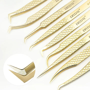 DIYDAY Anti-Slip Eyelash Extension Tweezers