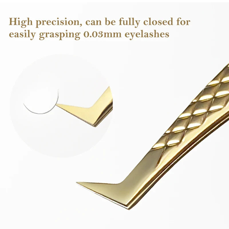 DIYDAY Anti-Slip Eyelash Extension Tweezers