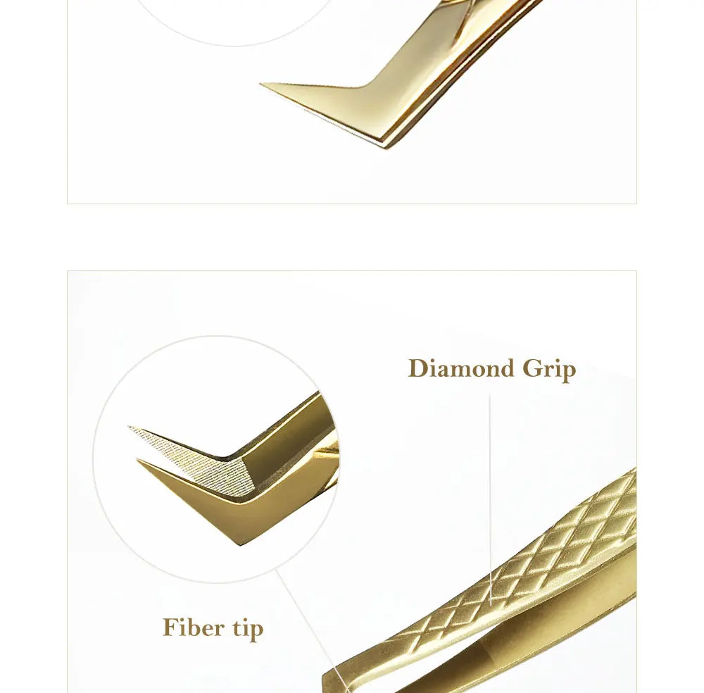 DIYDAY Anti-Slip Eyelash Extension Tweezers