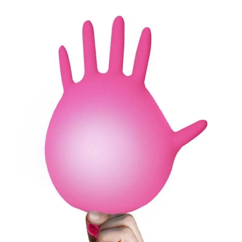 Pink Nitrile Gloves - Powder Free (20/50/100 Pack)