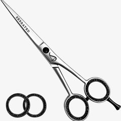 SERRATED 6 Inch Barber Scissors Professional Hair Cutting Shears