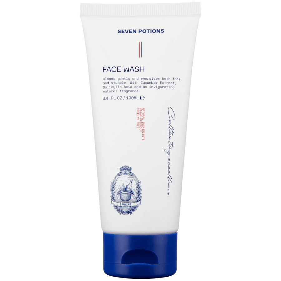 Seven Potions Face Wash gentle daily cleanser for men