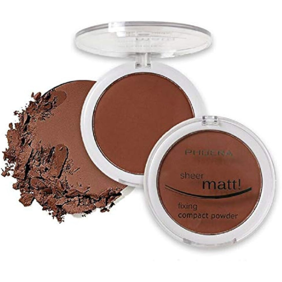 PHOERA Sheer Matte Compact Powder shade 208 Espresso