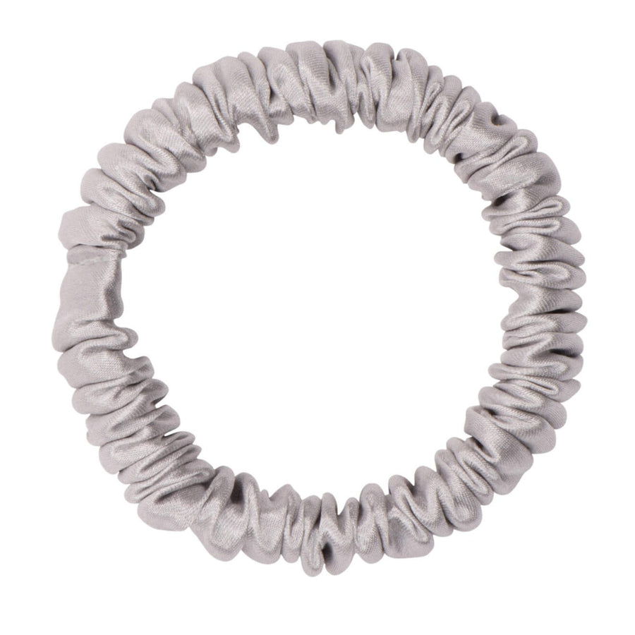 DREAMSILK Silver Skinny Silk Scrunchie