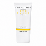 Skin by Zaron Face and Body Sun Block SPF 50+ PA+++ lightweight broad-spectrum sunscreen tube
