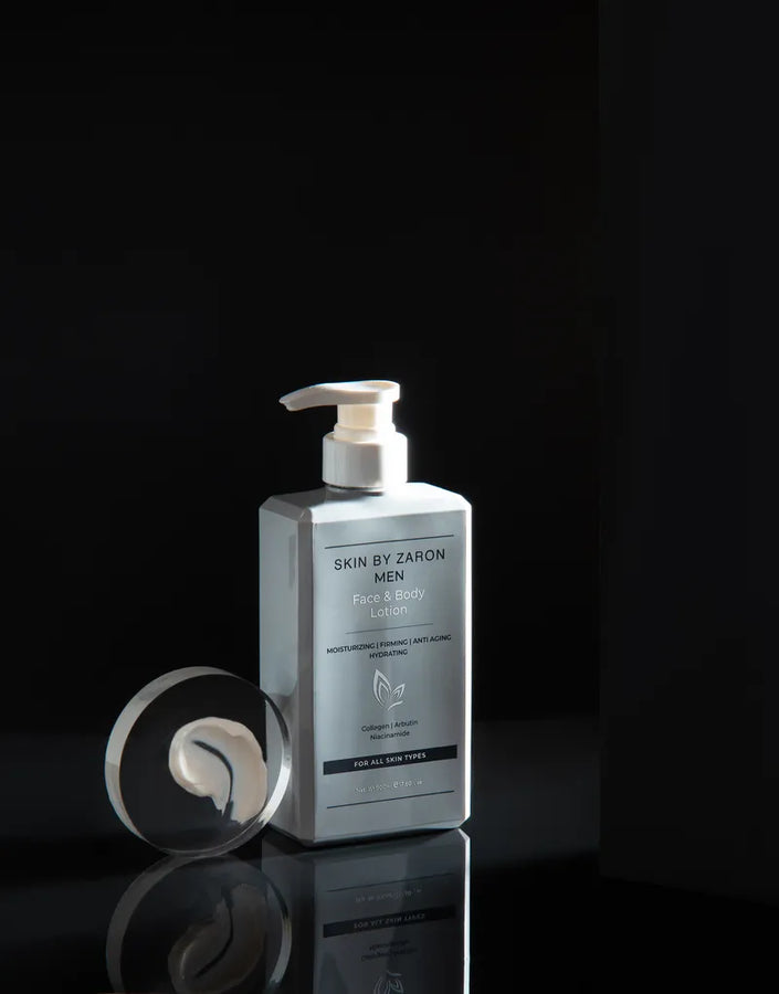Skin by Zaron Men Face & Body Lotion - Collagen, Arbutin, Niacinamide