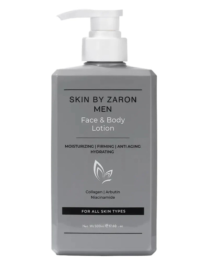Skin by Zaron Men Face & Body Lotion - Collagen, Arbutin, Niacinamide