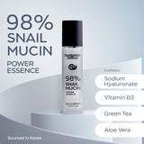 Hydrating snail mucin essence texture close-up