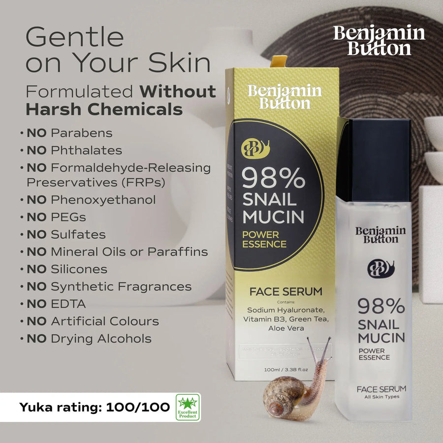 Snail mucin hydrating essence for dry sensitive skin