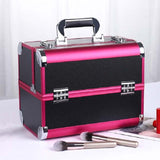 Professional makeup case internal storage trays
