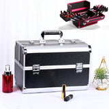 Oversized professional makeup case in black