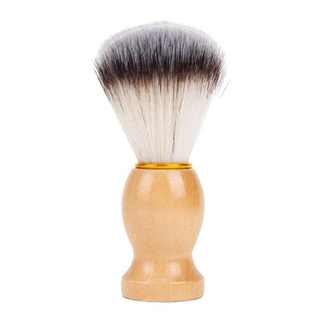 Wood-handle shaving brush with mixed bristles