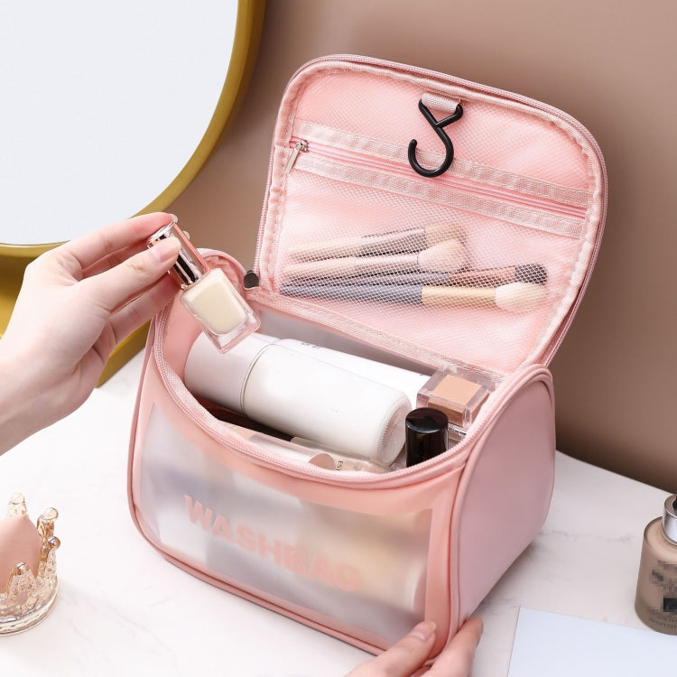 Translucent PVC Cosmetic & Toiletry Bag – White
