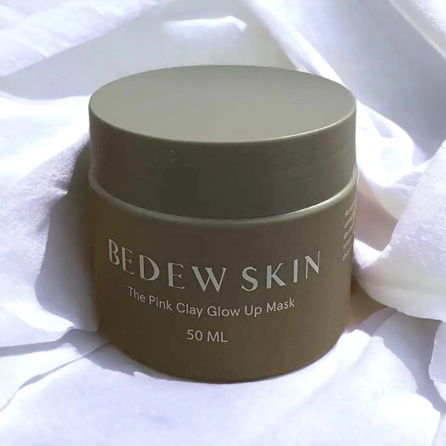 Bedew Skin Pink Clay Glow Up Mask packaging