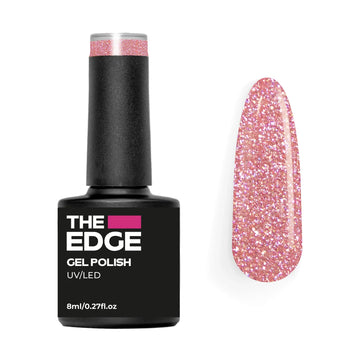 The Edge Nails Blush Glitter Gel Polish