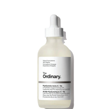 Skincare serum bottle with dropper - The Ordinary Niacinamide on a white background