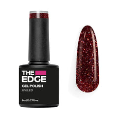 The Edge Nails Rouge Glitter Gel Polish